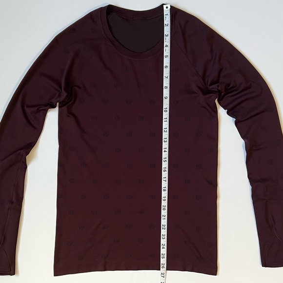 Lululemon Swiftly Tech Long Sleeve Shirt 2.0 Yogo Pop Cassis/Black 8/M Running - Picture 9 of 12